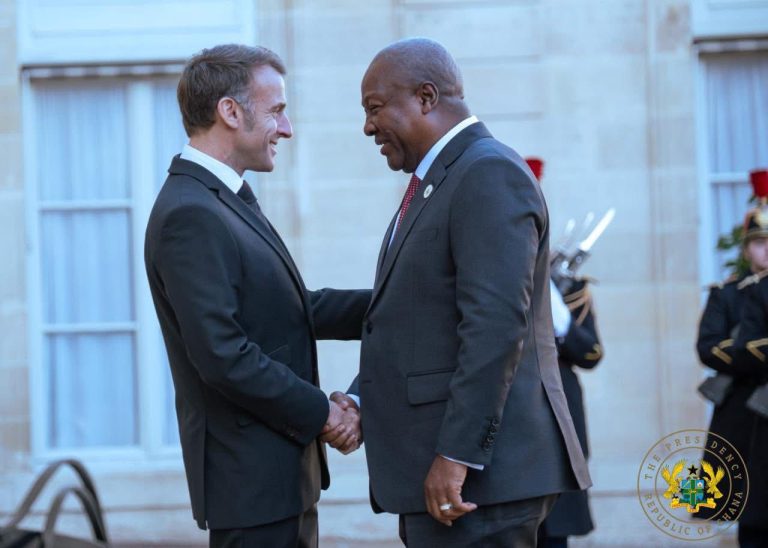 President Mahama, Macron Hold Bilateral Talks at Élysée Palace