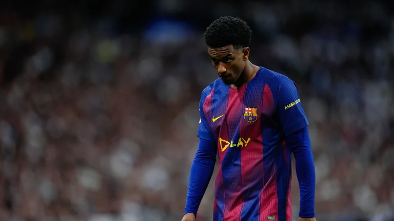 Blow for Barcelona as Alejandro Balde to miss both legs of Newcastle Champions League last-16 tie as Liga club provides Jules Kounde injury update