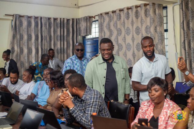 Sam George inspects one million coders centres in Greater Accra