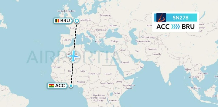 Brussels Airlines flight returns to Accra after technical fault