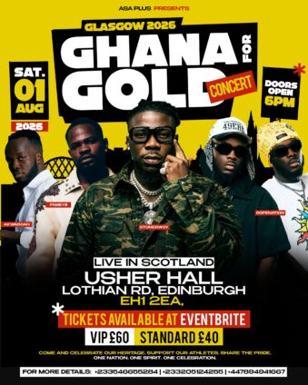 Stonebwoy, Fameye, DopeNation, Akwaboah to headline Ghana for Gold concert in Scotland